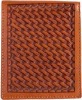 3D Belt Company AW83 Tan Wallet with Smooth Edge Trim